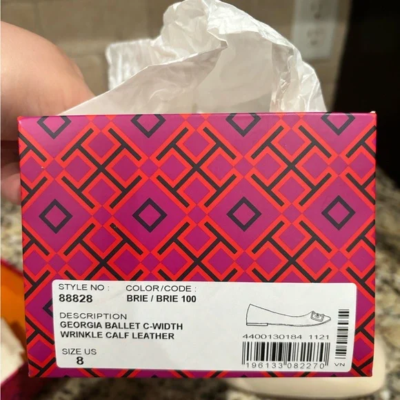 Tory Burch Georgia Ballet Flats, Size 8 - Picture 2 of 7